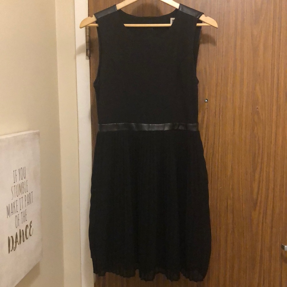 Anne Klein dress with chiffon pleats